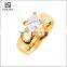 tin alloy 18kgp gold plated wedding ring jewelry