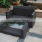 Iowa Rattan Effect 2 Seater Bistro Set rattan outdoor furniture