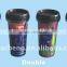 450ML Custom Printed Plastic Cup, Customized 3D Lenticular Printing Plastic Double Wall Cup
