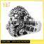 Jingli Jewelry Wholesale stainless steel custom signet skull rings in stock