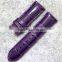Jranter exotic genuine crocodile leather colorful watch band leather in high quality