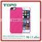 Luxurious Dual Layer With Leather Card Slot Makeup Mirror flip PC PU leather Phone Case for iPhone 6 6S Plus