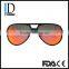 2016 Hot Sell fashion Women sweet red lens carbon fiber frame sunglasses