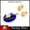 Yiwu factory stainless steel penguin pendant women gold crystal stone earring jewelry set