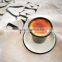 2016 New Design enamel dish dinnerset 14cm enamel mini saucer plate dessert plate