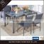 Popular metal dinning table and chairs set