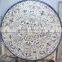Mother of Pearl Table Marble Inlaid White Table Top