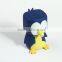 cartoon blue penguin adroable money box, vinyl/pvc/ABS OEM coin bank, china maunfacturer customized coin bank