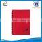 A5 office supply hardcover spiral journal notebook with silver foil stamping