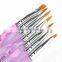 7pcs/set uv gel nail brush ,gel brush set .nail art brush set