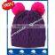 hot sale new product for 2014 Wholesale china manufacture woolen crochet OEM CUSTOM LOGO ear winter women beanie hat and cap