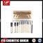 12pcs Portable Travel Makeup Brush Set with pouch