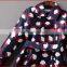 Wholesale HOT Newest Blue Turn-Down Collar Lady's Winter Coat With Belt