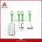 2015 new!!!Stainless Steel kitchen gadgets tools,color handle cooking set