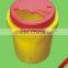 Round medical sharps disposal container
