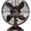 12" Retro Table Fan With Oil Rubbed Bronze Finish