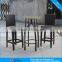 Leisure Aluminum Bar Furnituret Flat Rattan Table and Chair CF1308