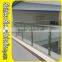Brushed Stainless Steel Pipe and Glass Balcony Railing Designs