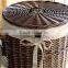 Restoring ancient wicker laundry basket cabinet