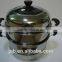 factory price for two layers stainless steel steamer pot