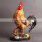 Life like rooster chicken statue resin cock animal garden sculpture