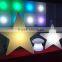 popular colorful rechargeable battery LED star shaped light for night club using