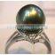 green seawater pearl ring