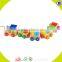 2017 wholesale baby wooden train block funny kids wooden train block educational children wooden train block W05C071