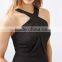Goddness Cross Front Sexy Nighty Maxi Dresses Cross Strap Ring Back Ball Gown Wedding Dresses 2016 HSD5757