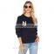 Hot Wholesale Women Custom Letters Printed Pullover Sweater