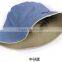 Factory Direct Top Quality Bucket Chrome double sided cotton fisherman plain denim cap