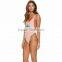 Sunny Day Seaside Party One Piece Hi Cut Leg Openings Sexy Lady Swimsuit Custom Nylon Spandex Women One Piece Swimwear Wholesale