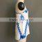 MGOO Hot Selling Custom Design Women Printed Chiffon Top New Fashion Ladies Clothing Blue Summer Casual Top Z581