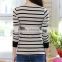wholesale small to xlarge ladies trendy cotton long sleeve striped t-shirts