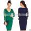 F20037A lady patchwork dress design top fashion sexy women lace dress