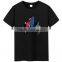 1pcs Order Accept Custom High Quality Blank Men Plain Print 100% Cotton Black T Shirt
