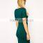 Bodycon Dress with Wrap and Twist Front and Short Sleeves
