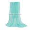 Cotton Polyester Blend Scarves & Wraps Rectangle Mint Green Scarf Made In China