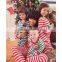 Family christmas pajamas baby stripe boutique suit designs photo children clothing sets