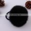 Fashion top quality real rabbit fur bobble elastic for women decoration