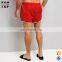 Clothing red swim shorts men beach wear with contrast trim mens swim wear