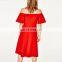 New added products organza sheer floral two pieces prom dress 2017