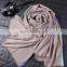 factory wholesale new style fashion lady plain color infinity cashmere scarf autumn winter women fringe embroidered scarf shawl