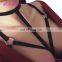 Wholesale Fashion Women Black Elastic Harness Sexy Bralette Bra