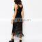2015 manufacturer Customized plus size women sleeveless Sexy Stretch Crochet Midi Beach Dress