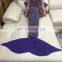 Fashion knitted mermaid blanket children crochet girls gift sleeping bag fish tail blanket