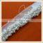 Wholesale custom pearl beaded white lace trim net embroidered for decoration