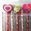 valentine heart shape and kiss shape eraser and pencil set