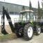 90hp 4WD farm tractor,China tractor with front end loader and backhoe for sale