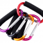 Colorful Outdoor Multi-Purpose Swivel Snaps Hook With Sponge Padding Large Size Aluminum Alloy Carabiner